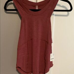 NWT Free People Movement Burgundy racer back tank